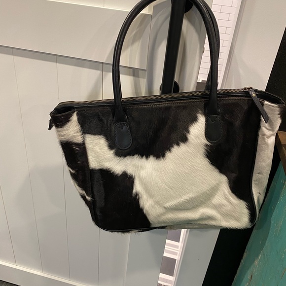 MONTANA HUDSON cowhide tote! Five star leather⭐️⭐️⭐️⭐️⭐️ brand NEW - Picture 2 of 16